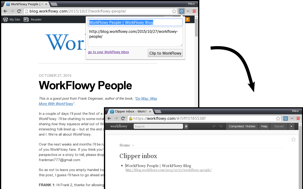 WorkFlowy Clipper截图2