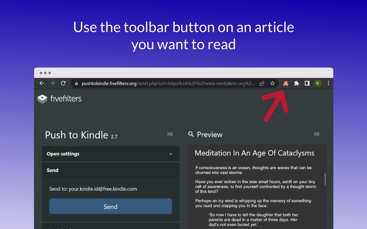 Push to Kindle截图3