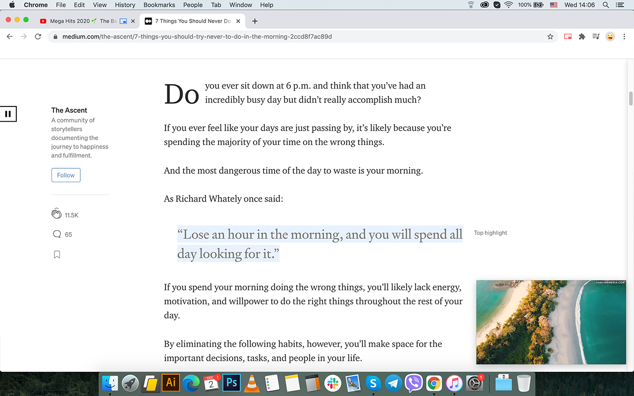 Floating Video with Playback Controls截图1