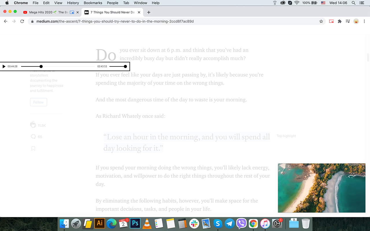 Floating Video with Playback Controls截图2