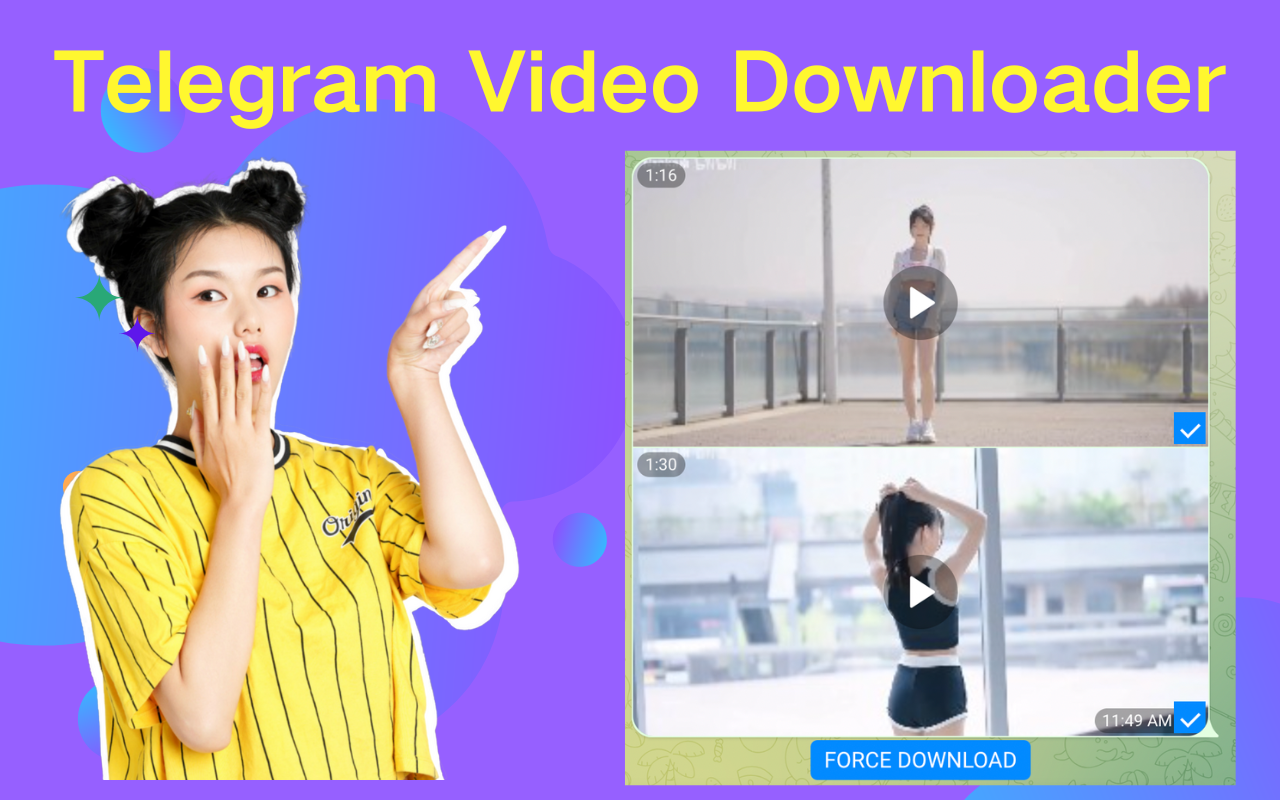 Telegram Video Downloader - 电报视频下载器截图1