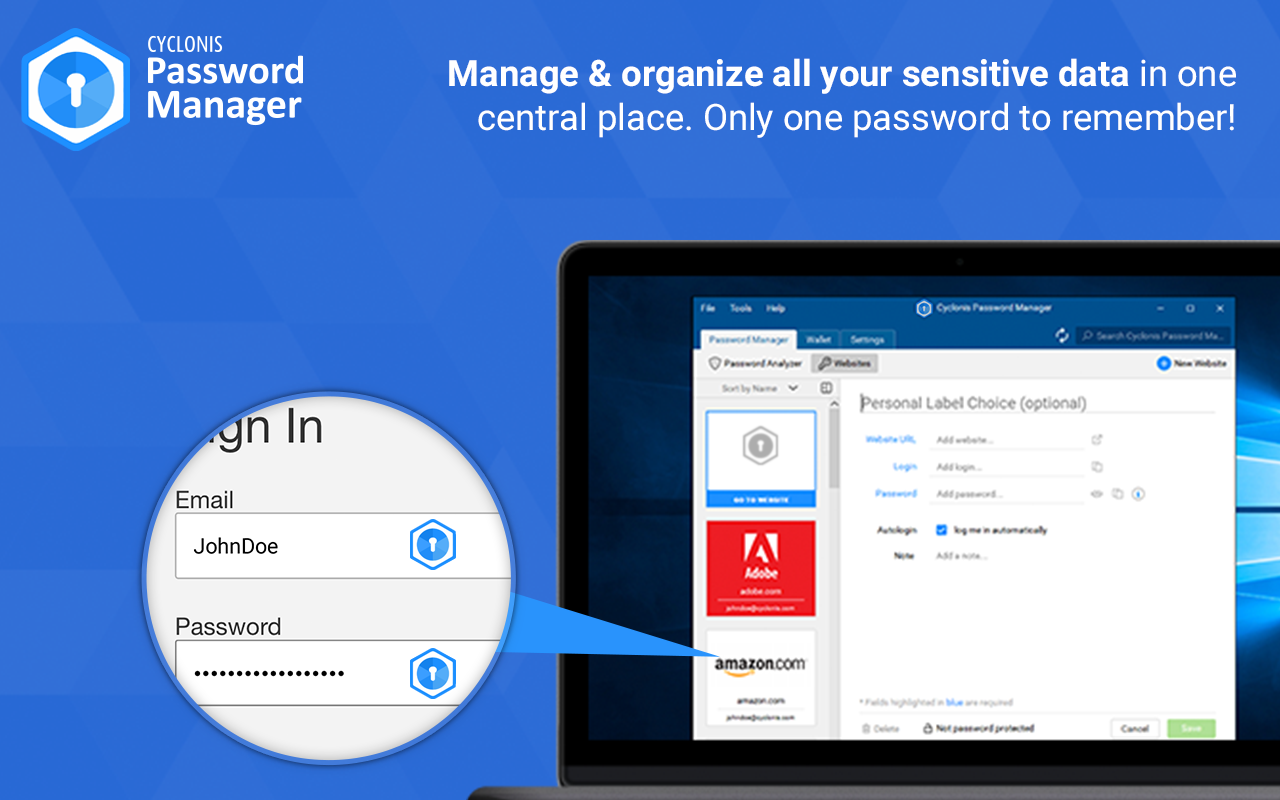 Cyclonis Password Manager截图3