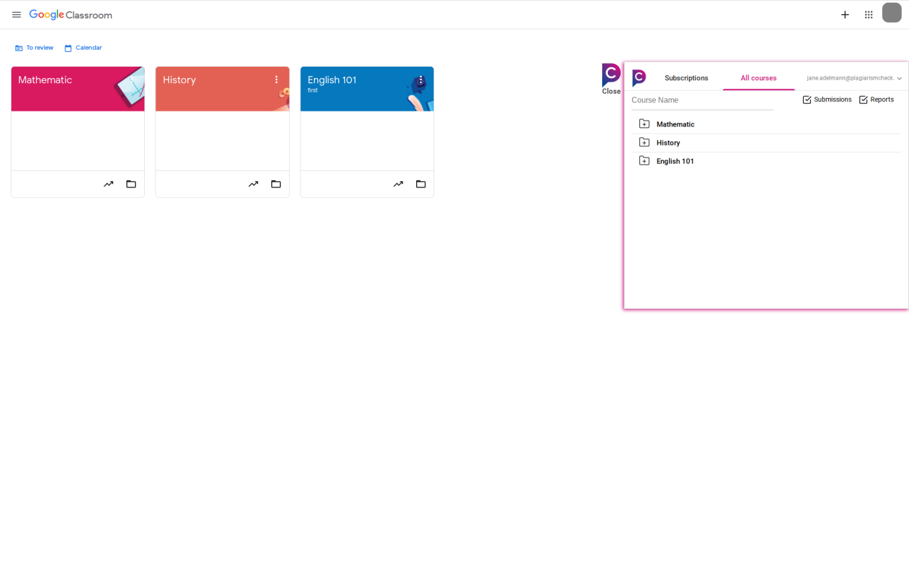 Google Classroom plagiarism and AI checker截图1
