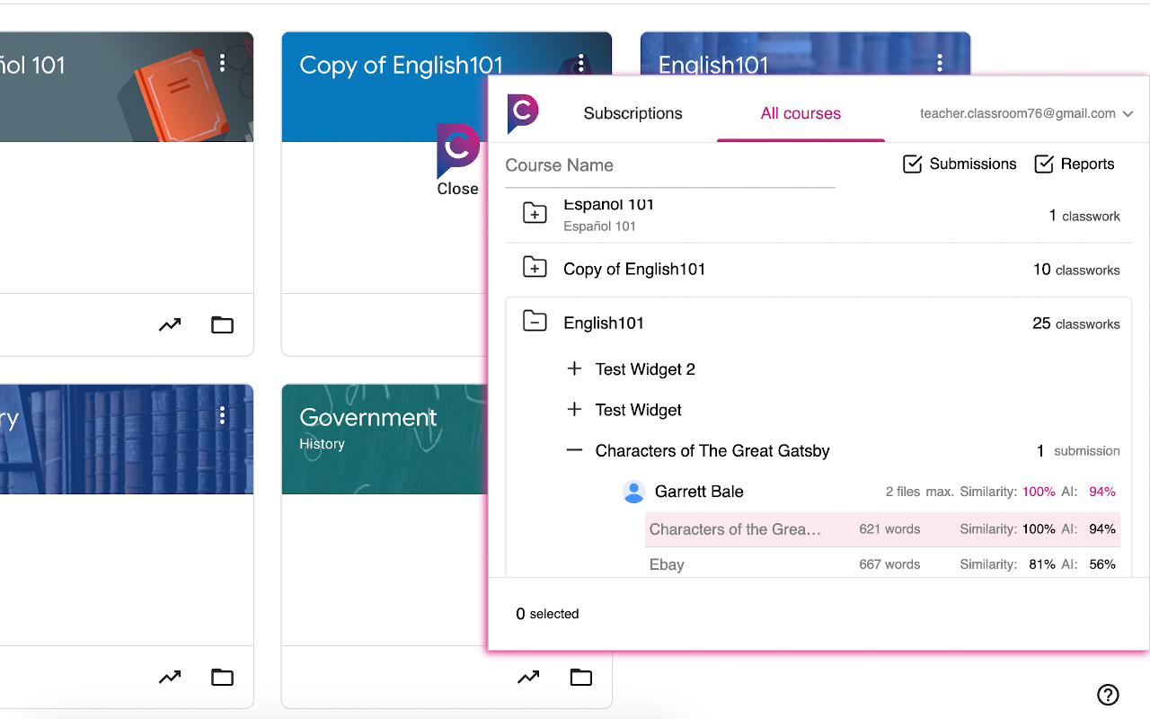 Google Classroom plagiarism and AI checker截图4
