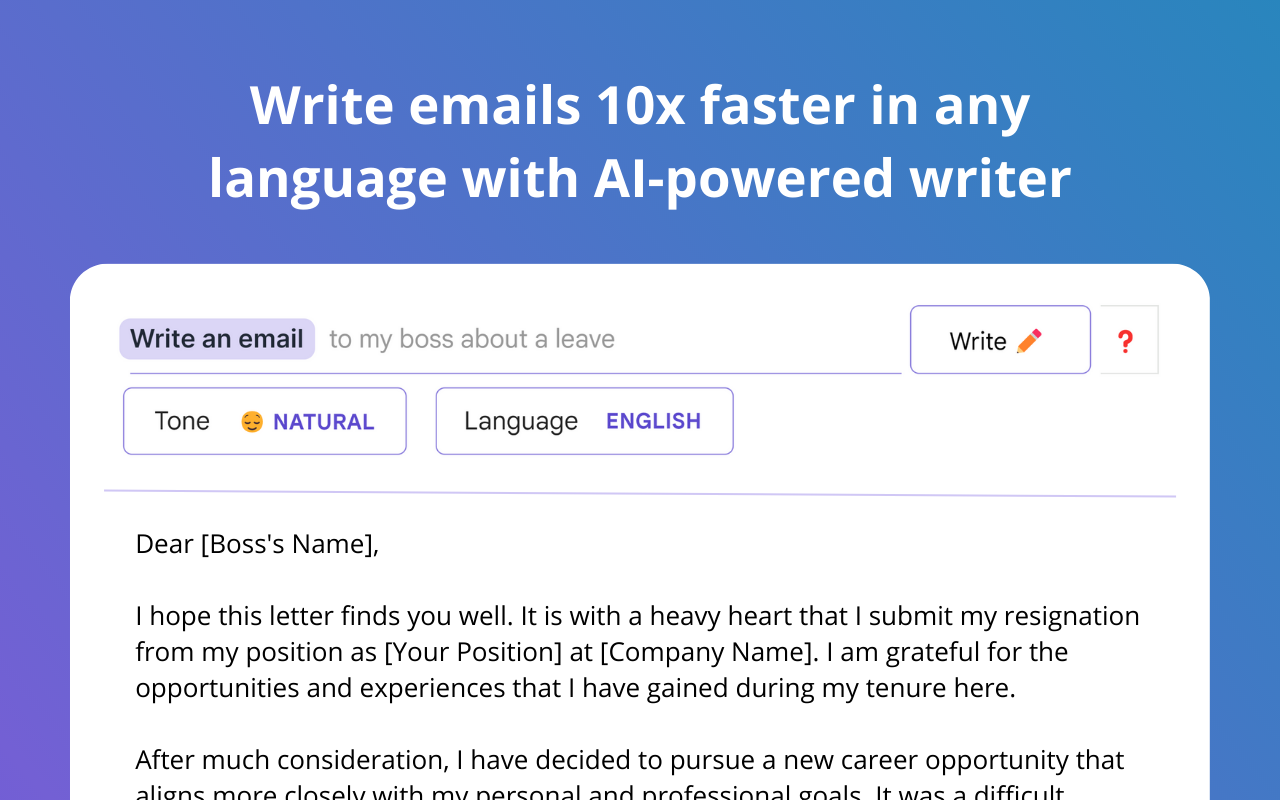 MagicWriter - Your AI Email Writer Assistant截图1