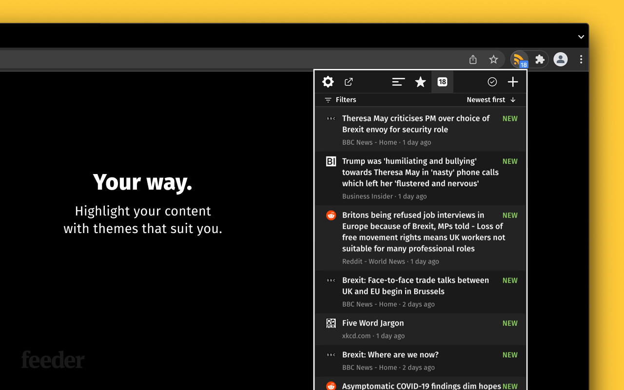 RSS Feed Reader截图1