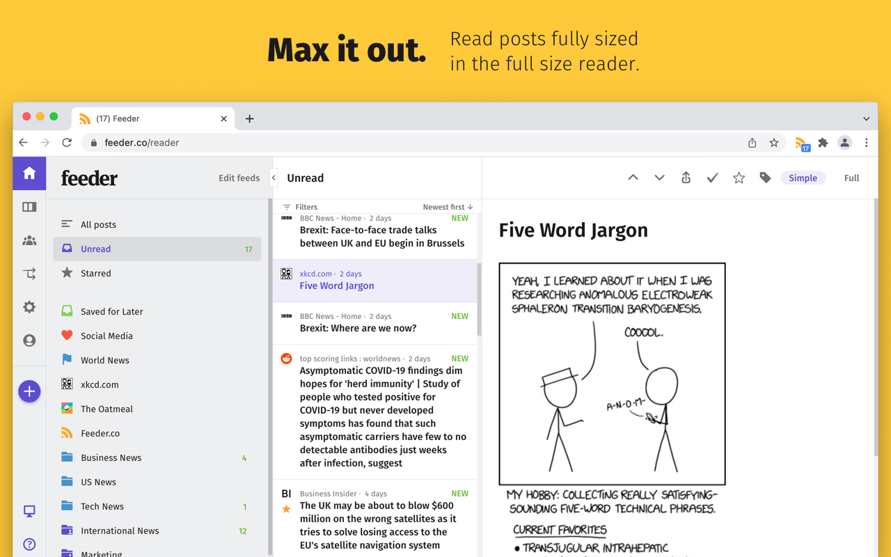 RSS Feed Reader截图2