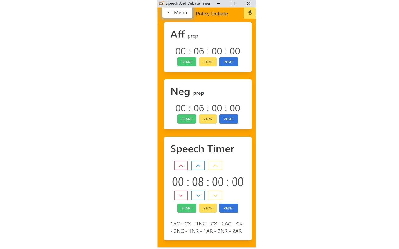 Speech And Debate Timer截图2