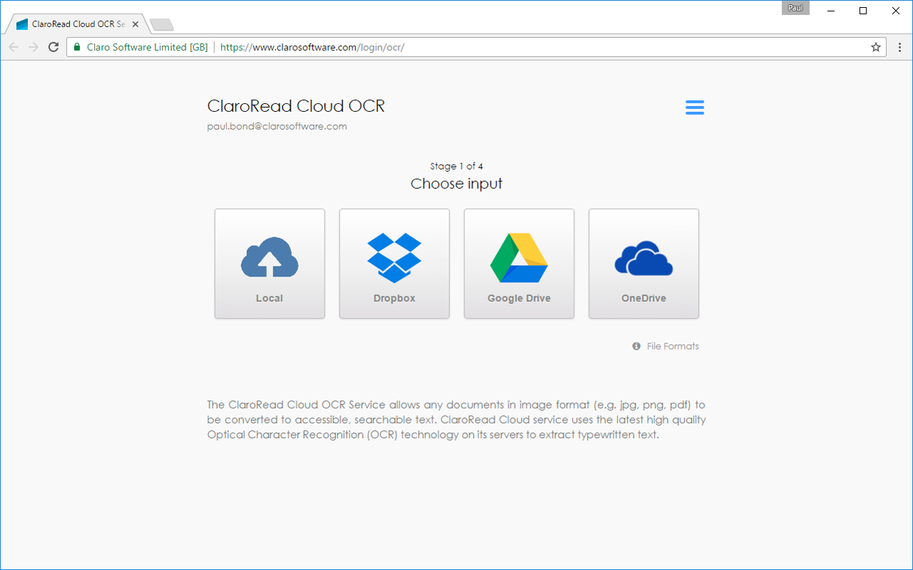 Claro Cloud OCR截图3