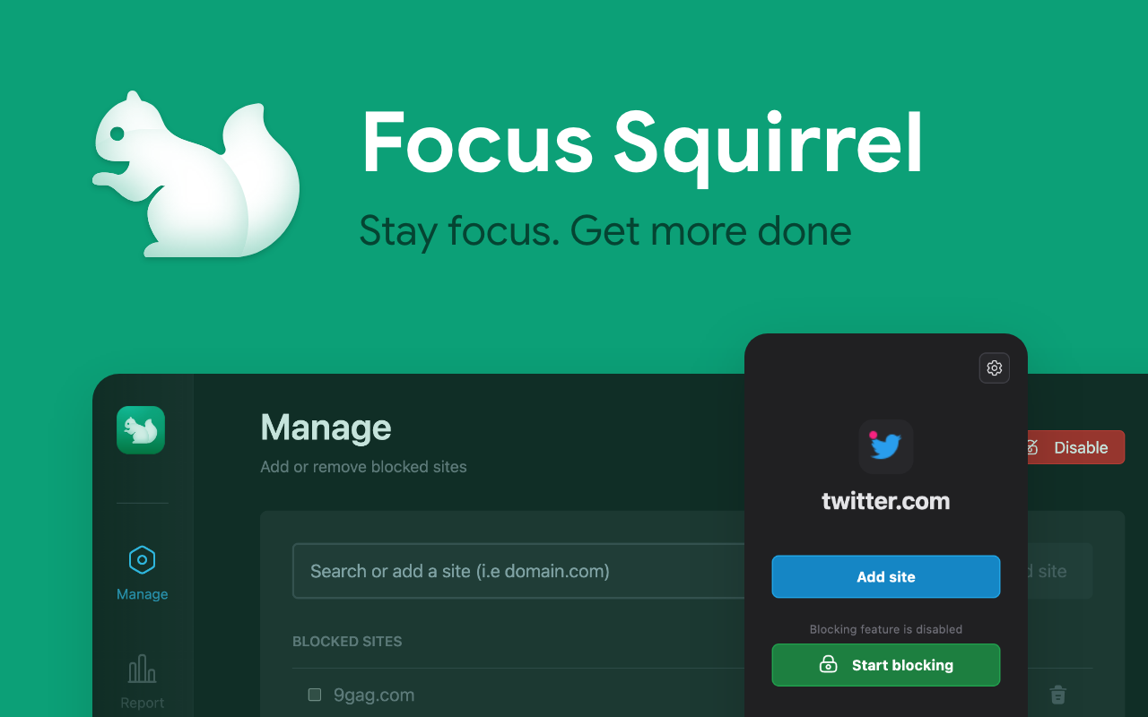 Focus Squirrel - Free Site Blocker截图3