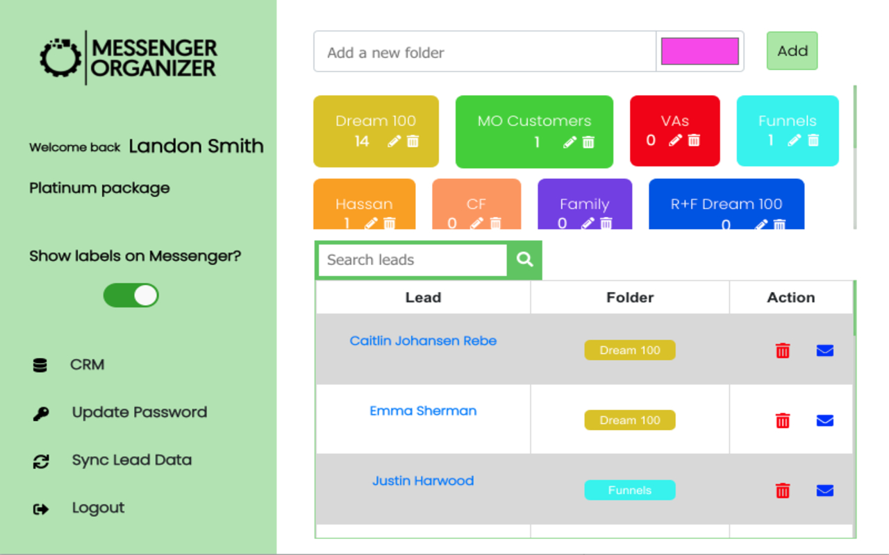Messenger Organizer截图3