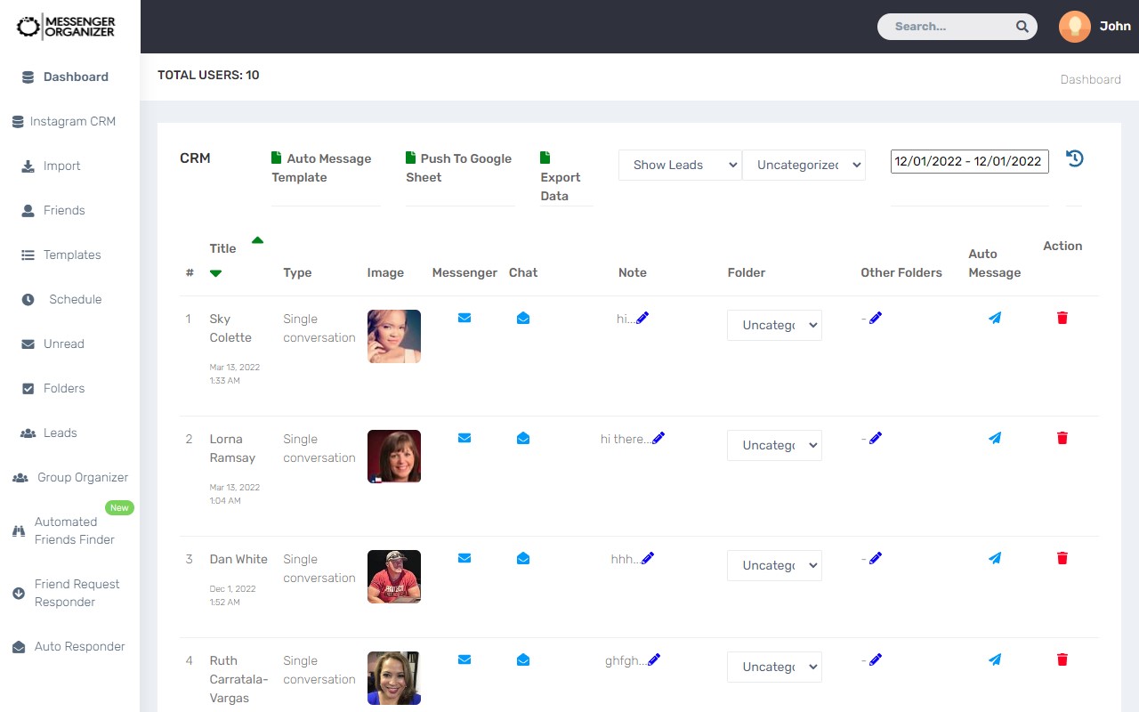 Messenger Organizer截图5