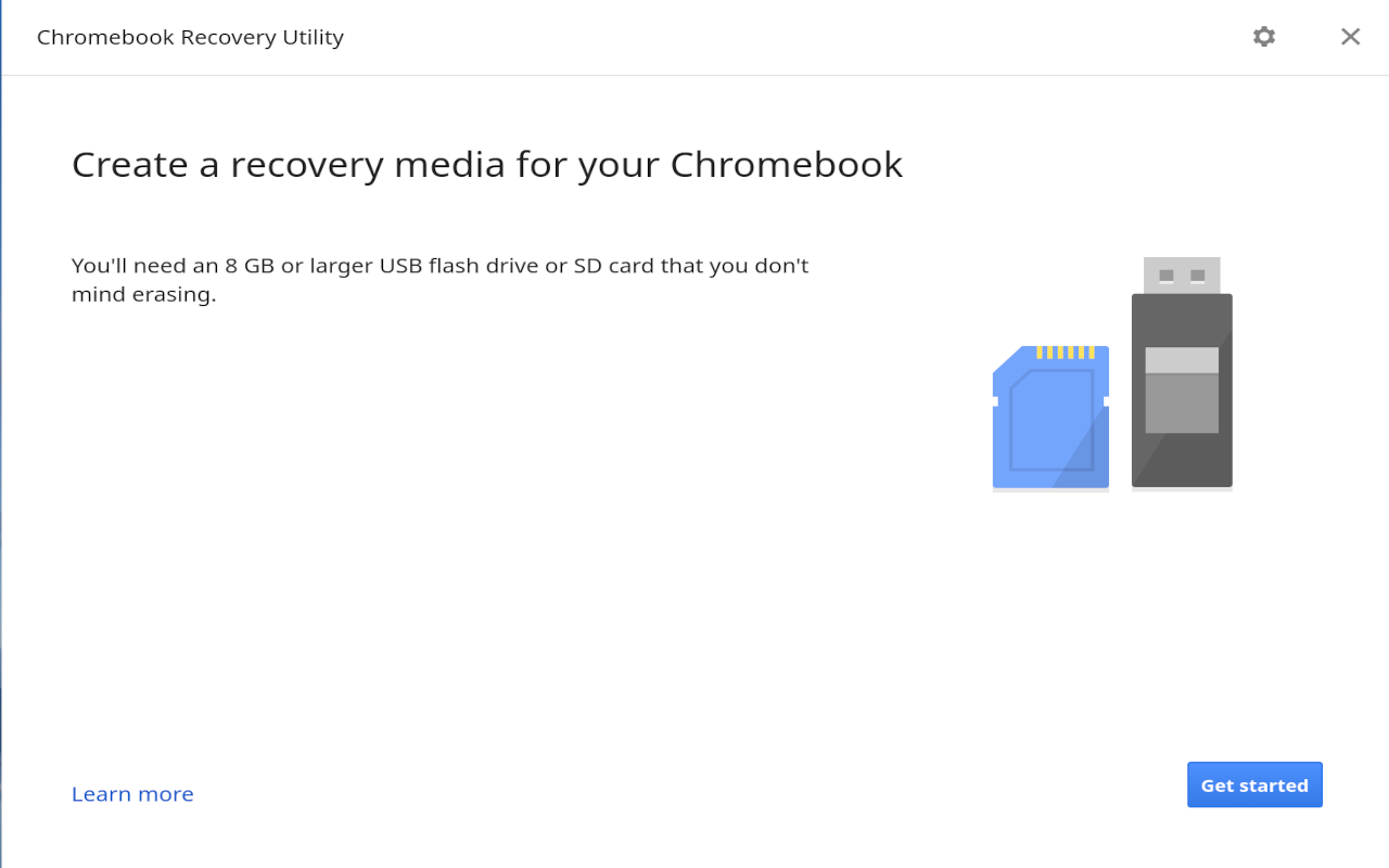 Chromebook 恢复工具截图1
