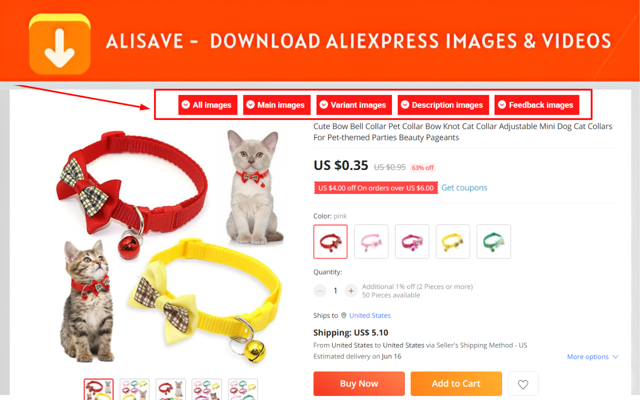 AliSave - Download AliExpress Images截图1