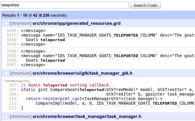 Hide chromium code search banner截图1