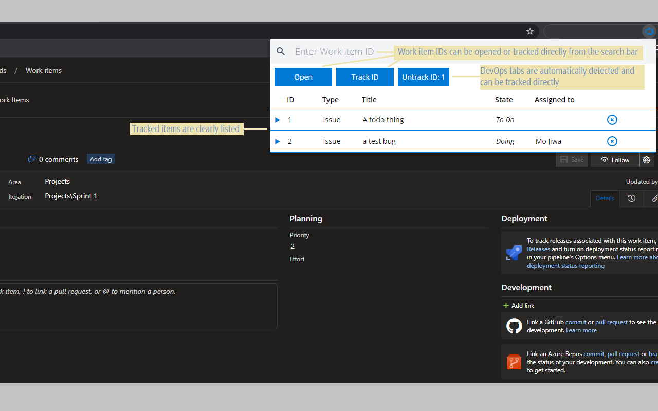 Azure DevOps Tracker截图2