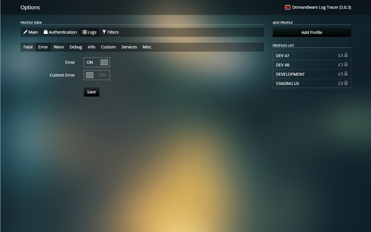 Demandware Log Tracer截图1