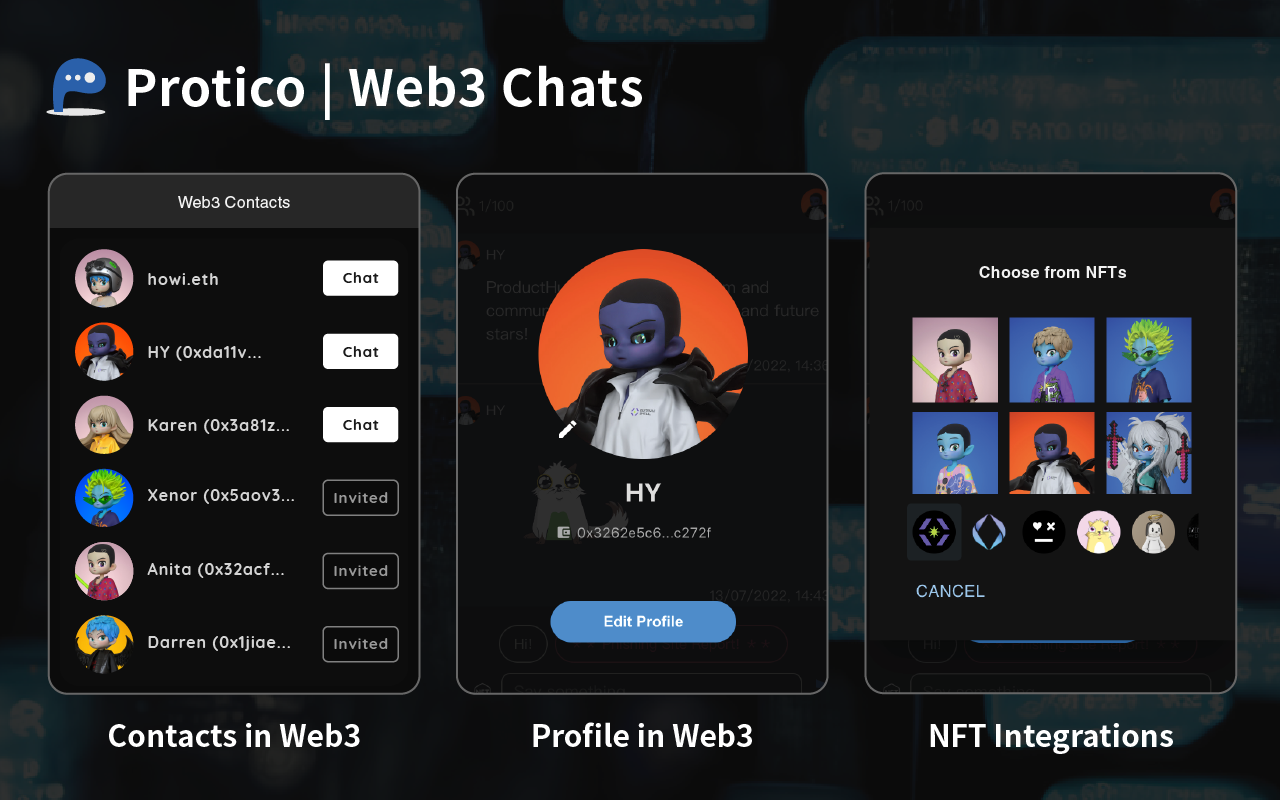 Protico | Web3 Chat & Web3 Lobby截图3