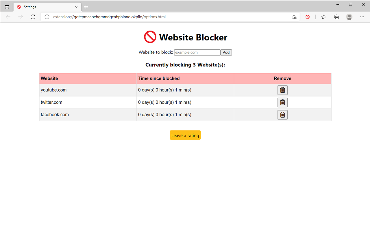 Website Blocker截图3
