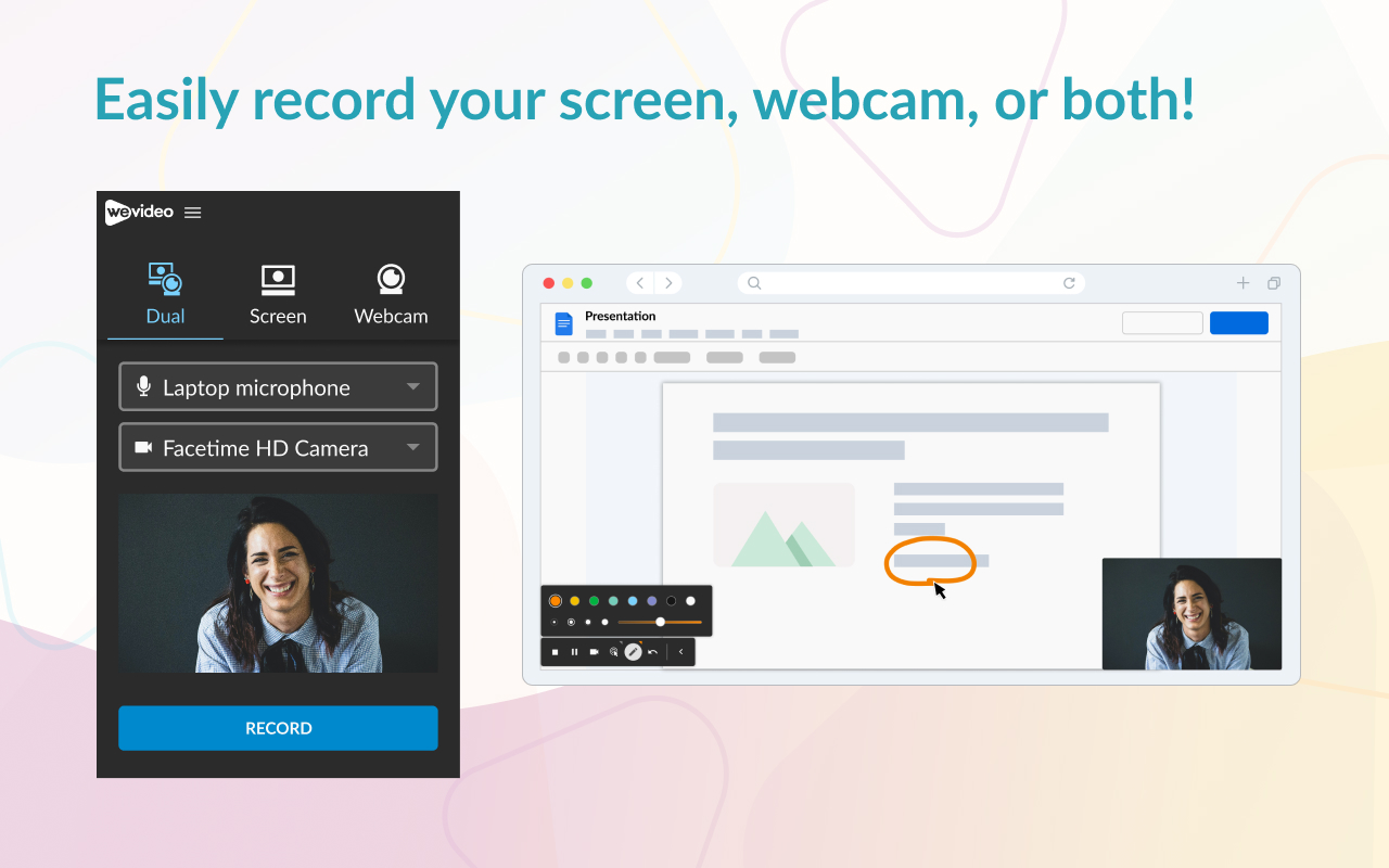 WeVideo Screen & Webcam Recorder截图3