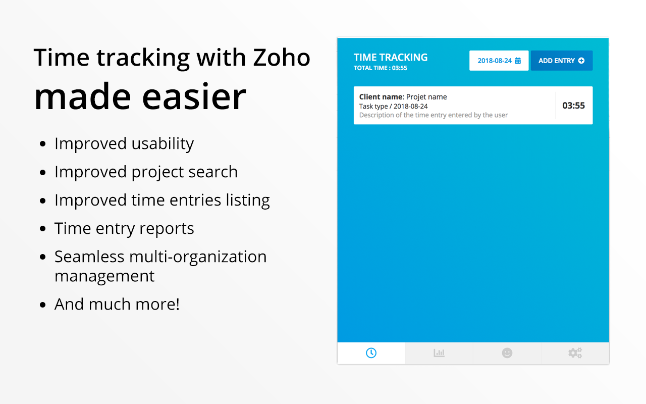 Zoho Books Easier Time Tracking截图1