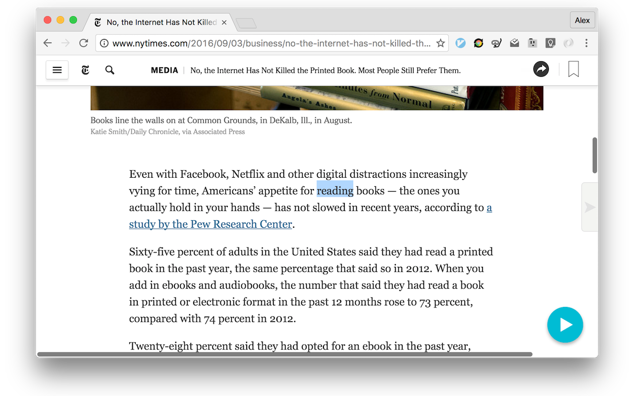 SplashReader: Speed Reading with Breaks截图1