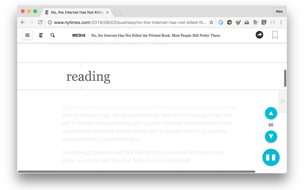 SplashReader: Speed Reading with Breaks截图2