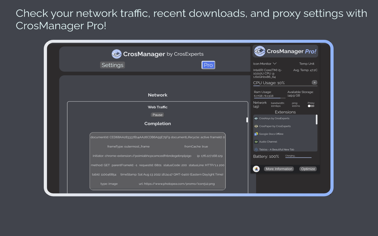 CrosManager - A Web-based System Monitor截图4