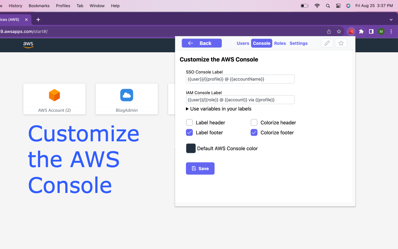 AWS SSO Extender截图5