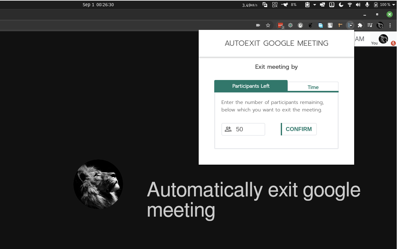 Google Meet AutoExit截图3