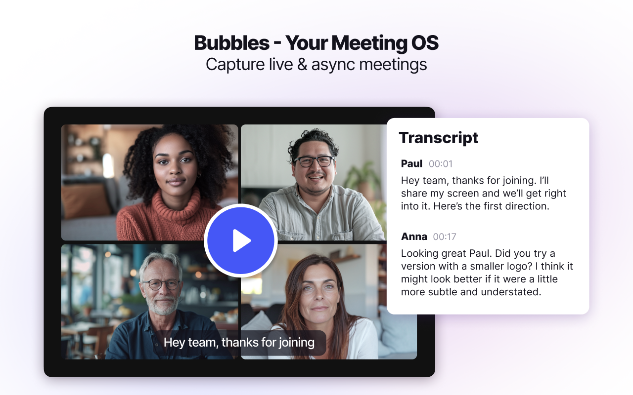 Bubbles - AI Meeting Notes & Screen Recorder截图3