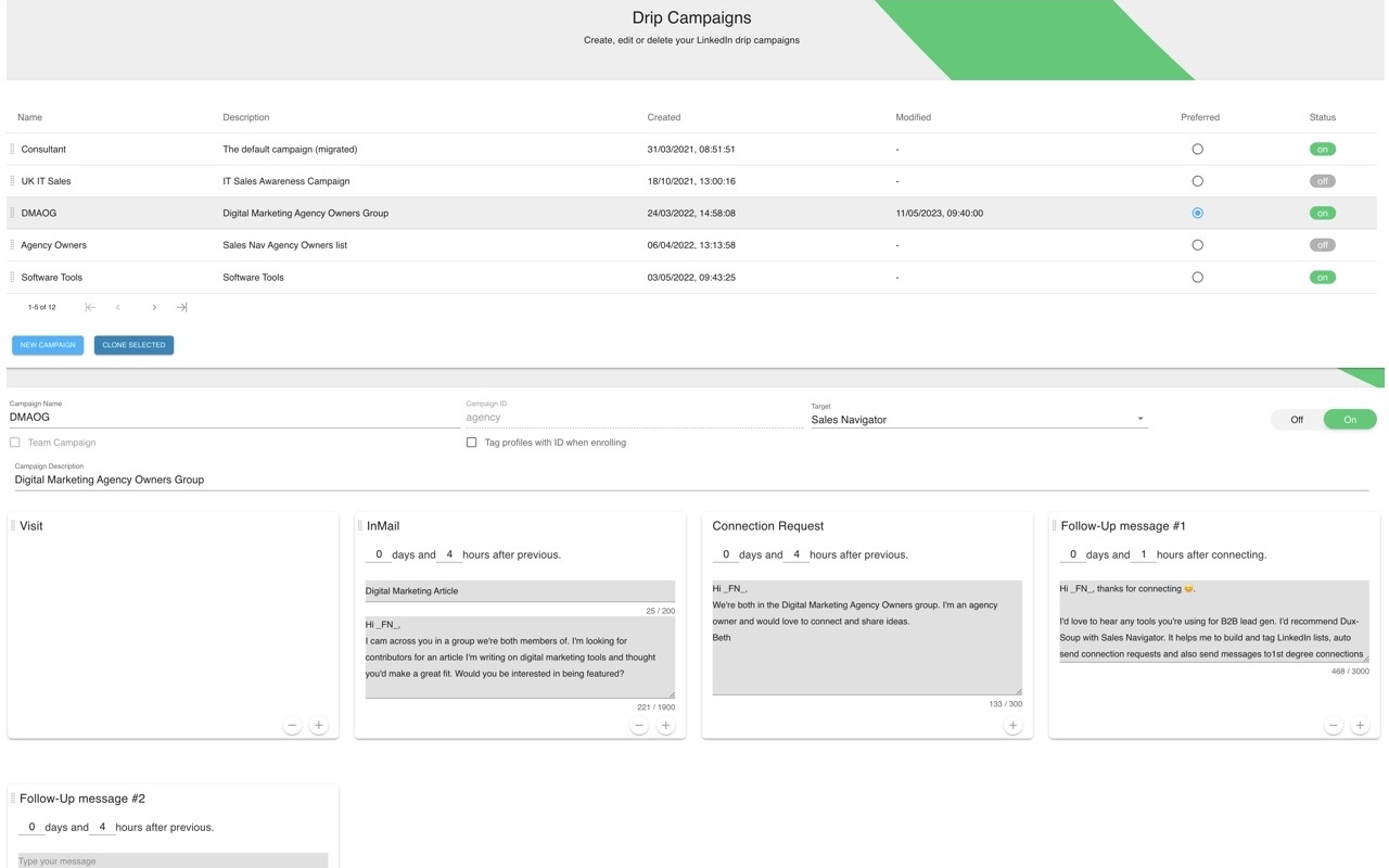 Dux-Soup for LinkedIn Automation截图2