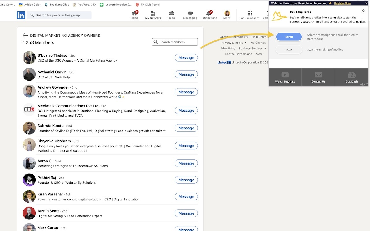 Dux-Soup for LinkedIn Automation截图3