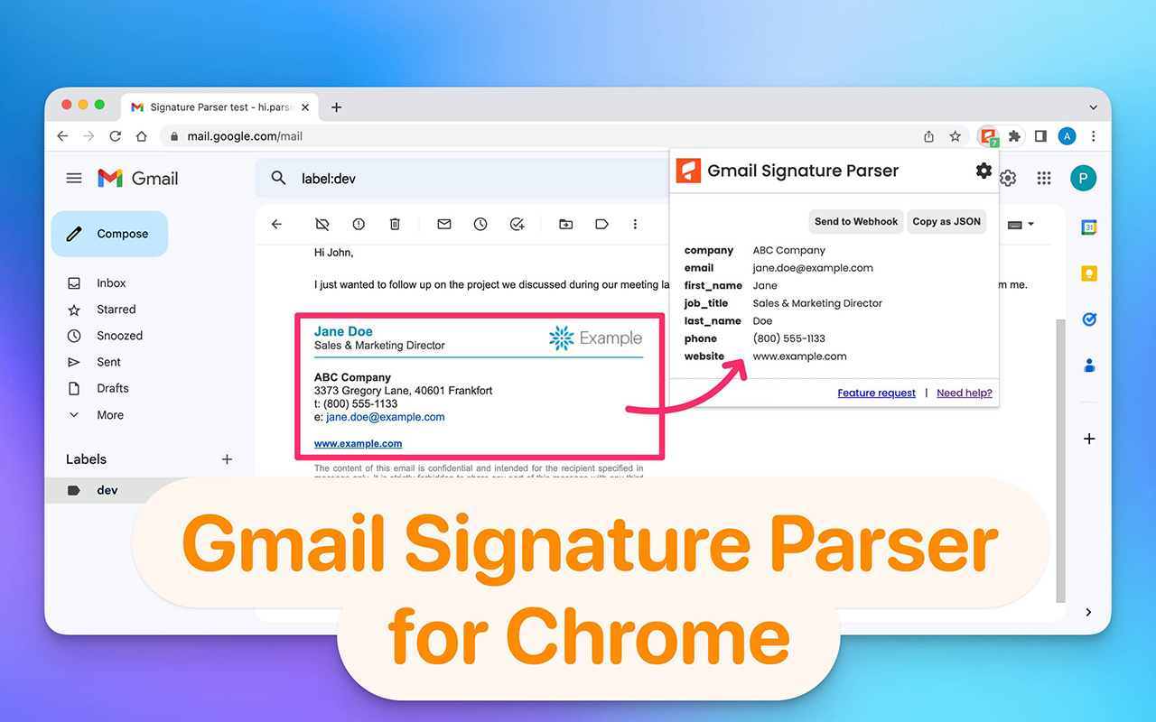 Email Signature Parser截图3
