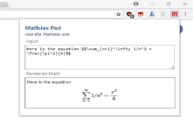 MathJax Pad截图1