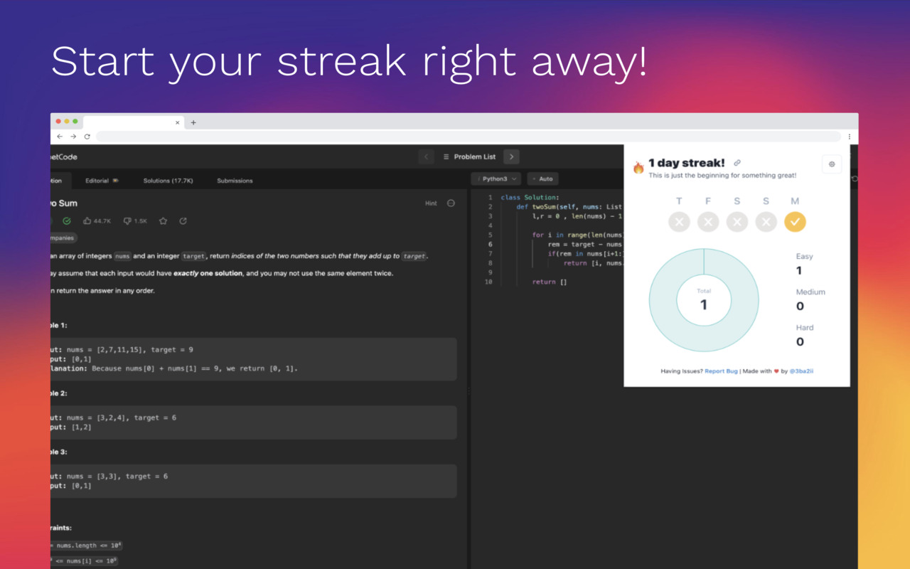LeetSync - Leetcode to Github Synchronizer截图4