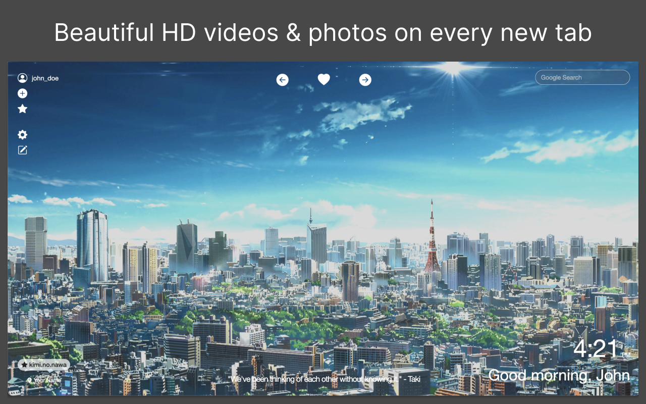Dreamy - Anime HD New Tab Sharing App截图3