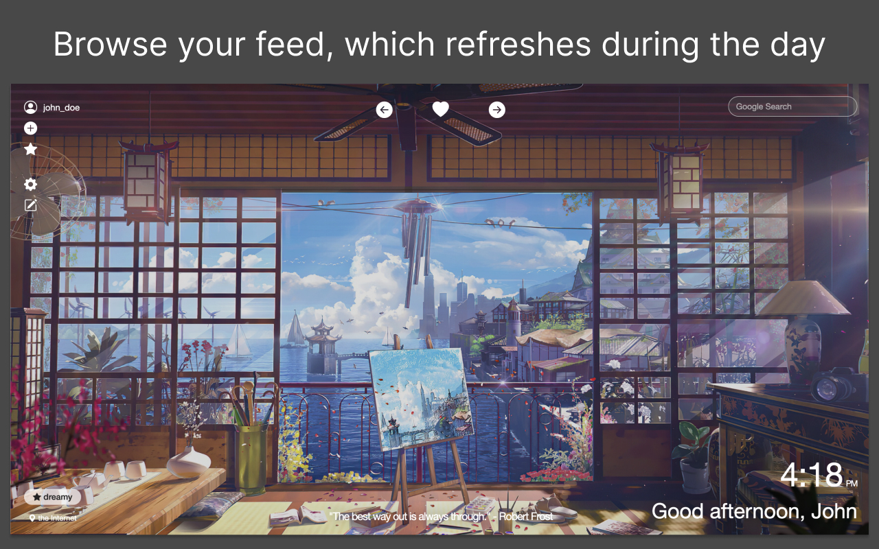 Dreamy - Anime HD New Tab Sharing App截图4