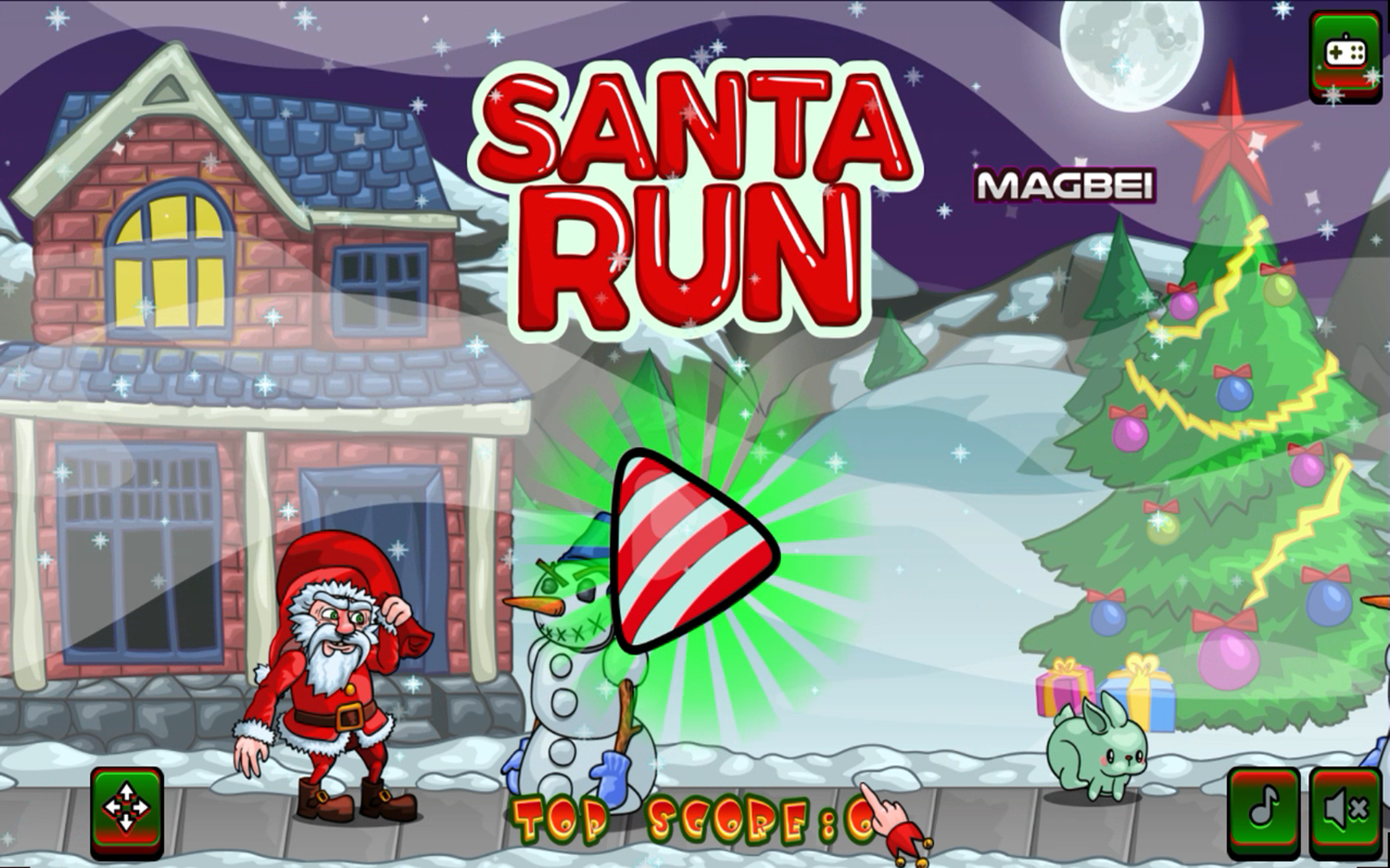 Santa Run 游戏 - 离线运行截图2